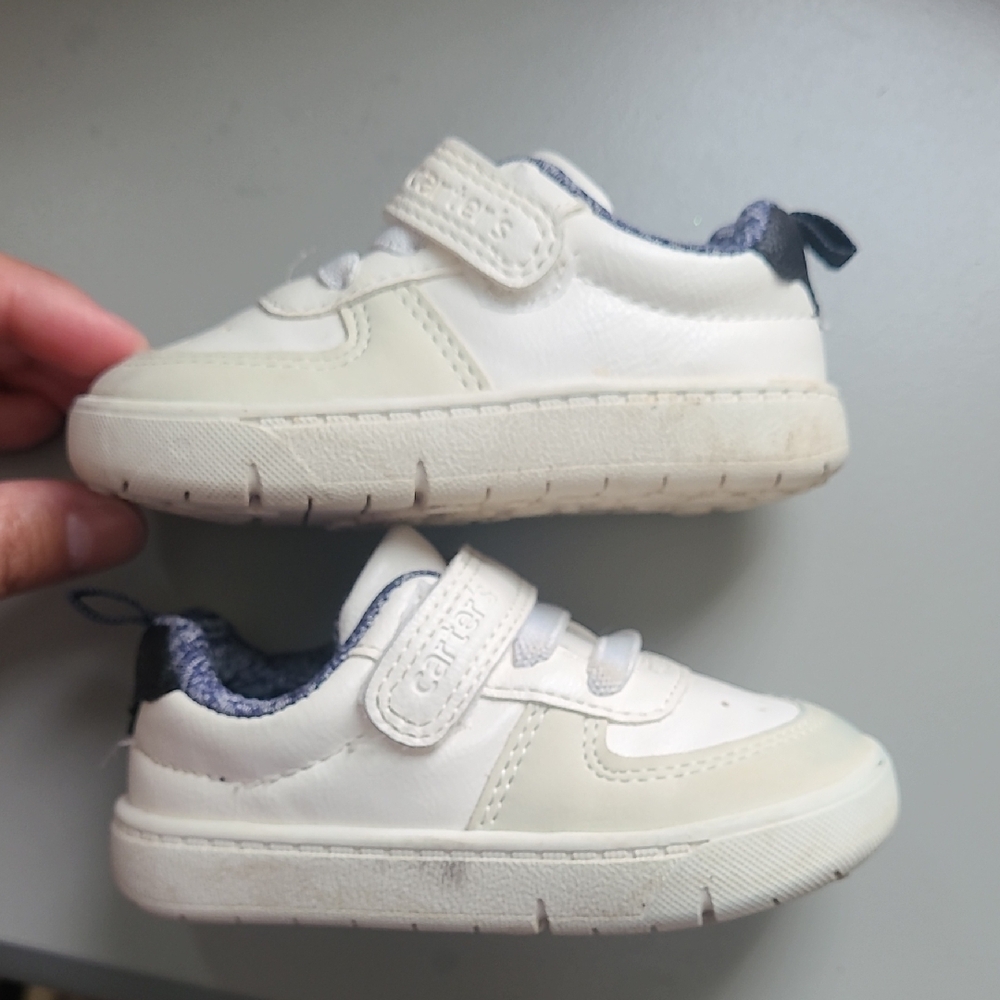Carter's Cream Baby Walker Shoes with Velcro Straps - Picture 4 of 7